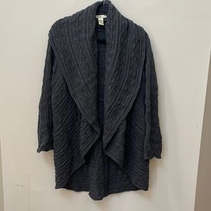 Gray knit sweater
